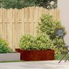 vidaXL taimekast, rooste, 80x80x30 cm, ilmastikukindel teras