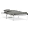 vidaXL metallist voodiraam, valge, 107x203 cm