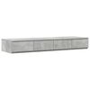 vidaXL Voodisahtlid sahtliga Betoonhall 120 x 36,5 x 16,5 cm Tehispuit