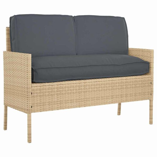 vidaXL Pallet padjakomplekt padjaga 3 pcs Antratsiit 120 x 50 x 12 cm