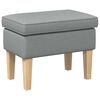 vidaXL Jala ottoman Helehall 55 x 35 x 41 cm kangas