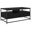 vidaXL Kohvilaud sahtliga Must tamm 100 x 51 x 45 cm Tehispuit