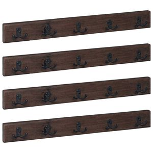 vidaXL Hanger Pruun 60 x 7 x 8 cm Tugev taastatud puit