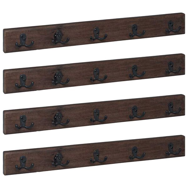 vidaXL Hanger Pruun 60 x 7 x 8 cm Tugev taastatud puit