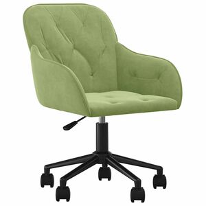 vidaXL p&ouml;&ouml;ratav kontoritool, heleroheline, samet