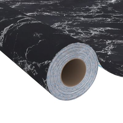vidaXL iseliimuv mööblikile, must kivi, 500 x 90 cm, PVC