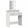 vidaXL Riietumislaud sahtliga Valge 79 x 41 x 140 cm Tehispuit