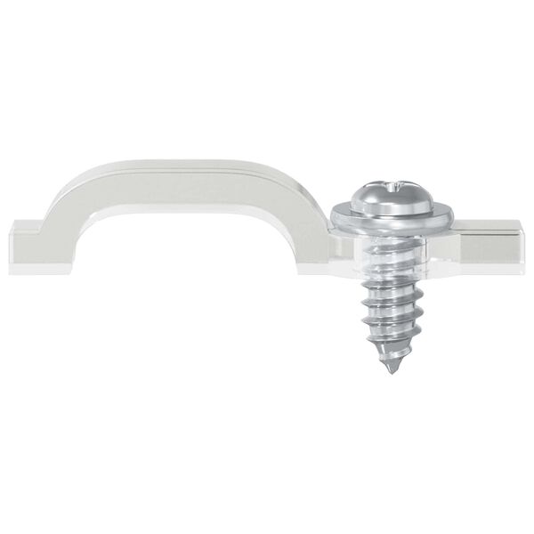 vidaXL LED riba klambrid 12 pcs L&auml;bipaistev 23,8 x 7,3 x 4,3 mm