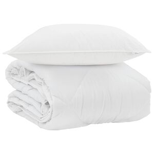 vidaXL Suvised teki padjaga 2 pcs Valge Mikrofiiber