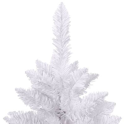 vidaXL kunstjõulukuusk alusega, valge, 120 cm