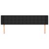 vidaXL voodipeats servadega, must, 183x16x78/88 cm, kunstnahk