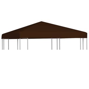 vidaXL varjualuse katus 310 g/m&sup2; 3 x 3 m, pruun