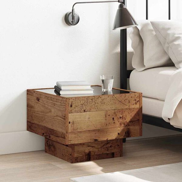 vidaXL Kohvilaud Vana puit 40 x 40 x 30 cm Tehispuit