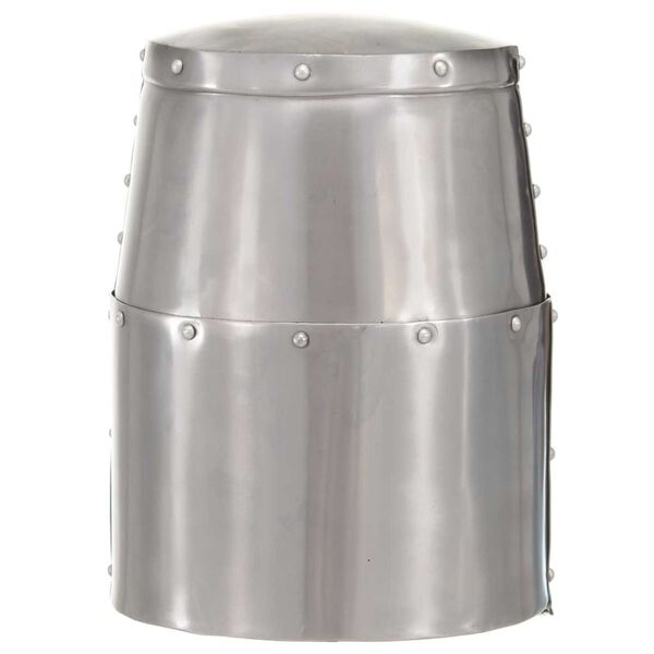 vidaXL keskaegse rüütli kiiver, jäljend, LARP, hõbedane, teras