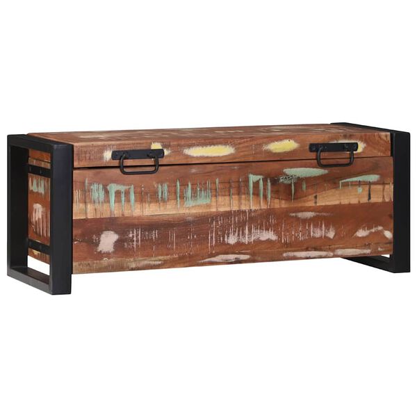 vidaXL Hoidukirstud Mitmev&auml;rviline 80 x 30 x 30 cm Taastatud puit