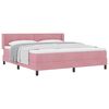 vidaXL Karbi vedrumadrats peaga Roosa 200 x 180 cm Samet