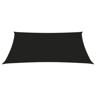 vidaXL oxford-kangast päikesepuri trapets, 3/4x3 m, must