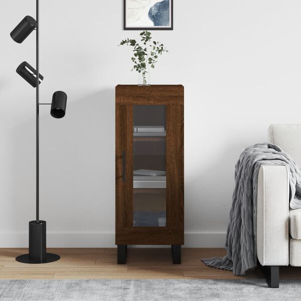 vidaXL puhvetkapp, pruun tamm, 34,5 x 34 x 90 cm, tehispuit