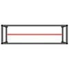 vidaXL t&ouml;&ouml;pingi raam, must ja matt punane, 170x50x79 cm, metall