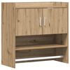 vidaXL Seinariiul Seinale kinnitav Artisan tamm 80 x 36 x 80 cm
