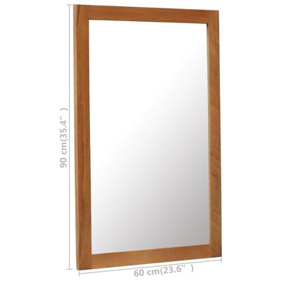 vidaXL peegel, 60 x 90 cm, tammepuit