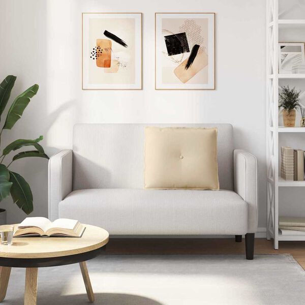 vidaXL Seljatugi padi cream 60 x 50 cm Mikrofiber kangas