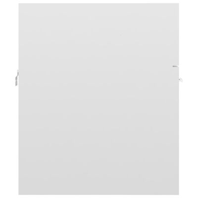 vidaXL valamukapp, valge kõrgläige, 41 x 38,5 x 46 cm, puitlaastplaat