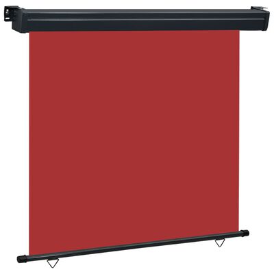 vidaXL rõdu külgsein, 160 x 250 cm, punane