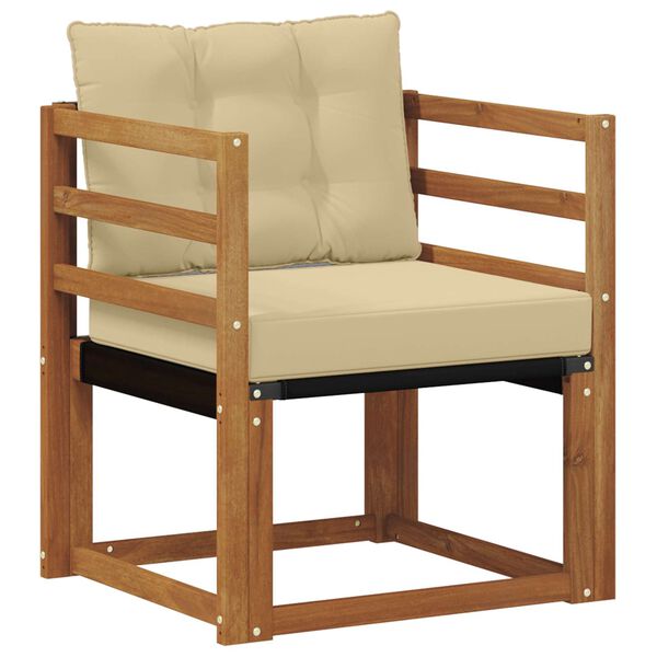 vidaXL &Otilde;uesohva Tugev acacia puit ja Textilene Neutraalne