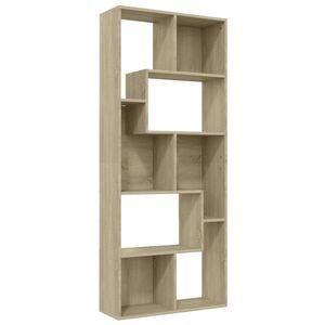 vidaXL raamaturiiul Sonoma tamm, 67 x 24 x 161 cm, puitlaastplaat