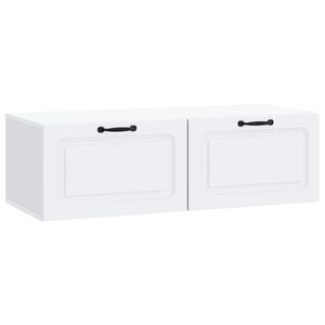vidaXL Rippuv TV kapp Valge 98 x 41 x 30 cm Tehispuit