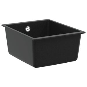 vidaXL Kraan 80% Kvarts ja 20% Vaik 370 x 460 mm Must