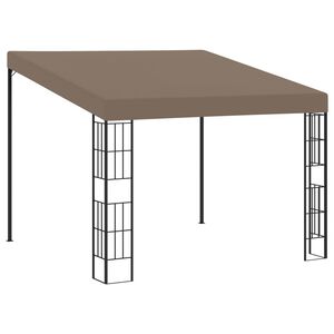 vidaXL seinale kinnitatav varjualune 3 x 3 m, pruunikashall, kangas