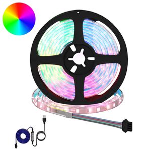 vidaXL LED Ribad 2 pcs Must ja l&auml;bipaistev 210 x 0,8 x 0,3 cm