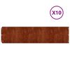 vidaXL Murupiire 10 pcs 25 x 103 cm Ilmastikukindel teras Rooste