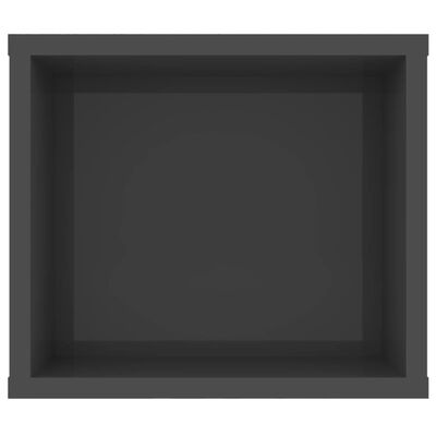 vidaXL Rippuv TV-kapp, kõrgläikega hall 100x30x26,5cm puitlaastplaat