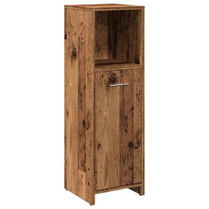 vidaXL Vannitoa Kapp Old Wood 30x30x95 cm Engineered Wood