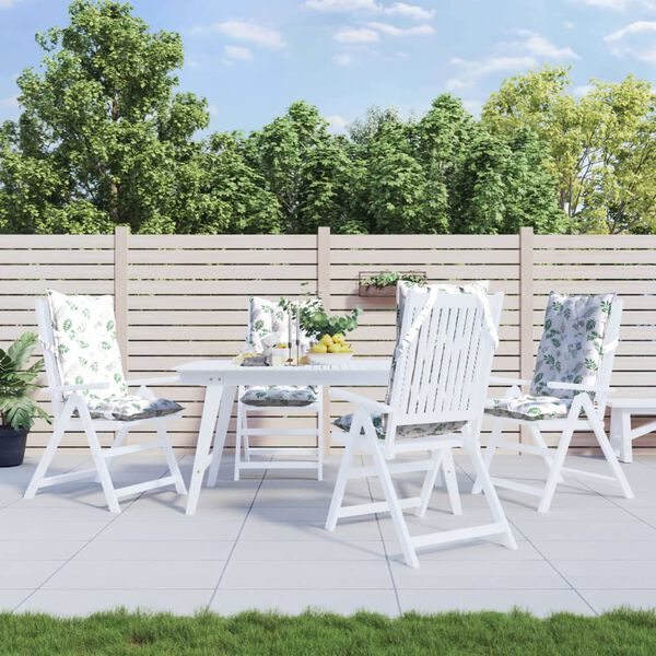 vidaXL k&otilde;rge seljatoega toolipadjad 4 tk, lehemuster, oxford kangas