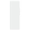 vidaXL kõrge kapp, valge, 50x42,5x124 cm, tehispuit