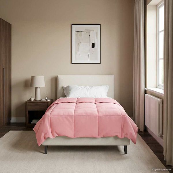 vidaXL T&auml;ispika aasta tekk Rapistatud Roosa 155 x 220 cm Mikrokiud