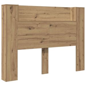 vidaXL Peatoe kapp koos LED-iga K&auml;sit&ouml;&ouml; Tamm 140 x 16,5 x 103,5 cm