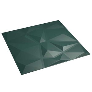 vidaXL Seinapaneelid 24 pcs Roheline 50 x 50 cm XPS Vaht
