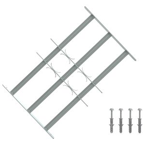 vidaXL Turva grill akendele 3 risttalaga 3 pcs 430-740 mm