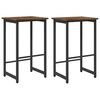 vidaXL Baaritool 2 tk Suitsutatud tamm 40 x 32 x 64 cm Tehispuit