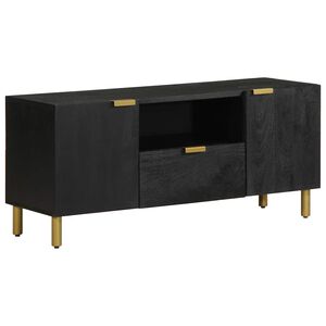 vidaXL telerialus, must, 105x33x46 cm, tehispuit