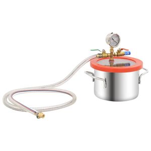 vidaXL vaakumkamber, roostevaba teras, 3,7 l