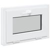 vidaXL Keldriakendus RISOR 60 x 40 cm PVC ja klaas Valge
