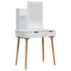 vidaXL Tualettlaua komplekt FAUSKE 3 tk Valge 76 x 50 x 143 cm