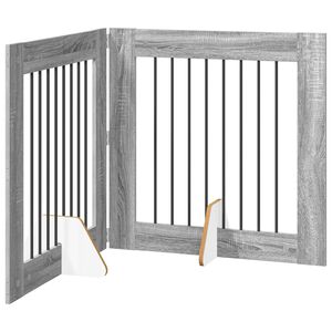 vidaXL Kokkupandav koerte v&auml;rav statiividega 2 tk Hall Sonoma 160,5 cm