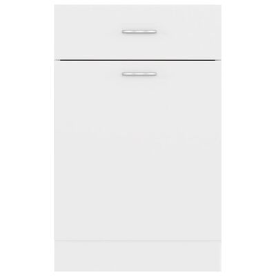 vidaXL köögikapp, valge, 50 x 46 x 81,5 cm, puitlaastplaat